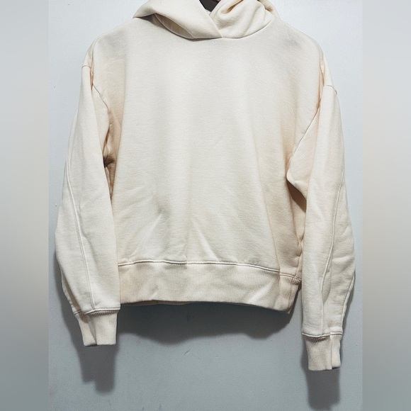 a new day Tops - A New Day | Women’s Size Medium, Cream cropped hoodie with oversized hood.